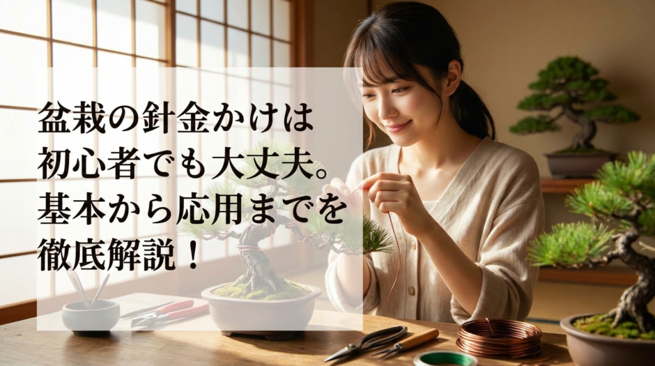 盆栽の針金かけは初心者でも大丈夫。基本から応用までを徹底解説！