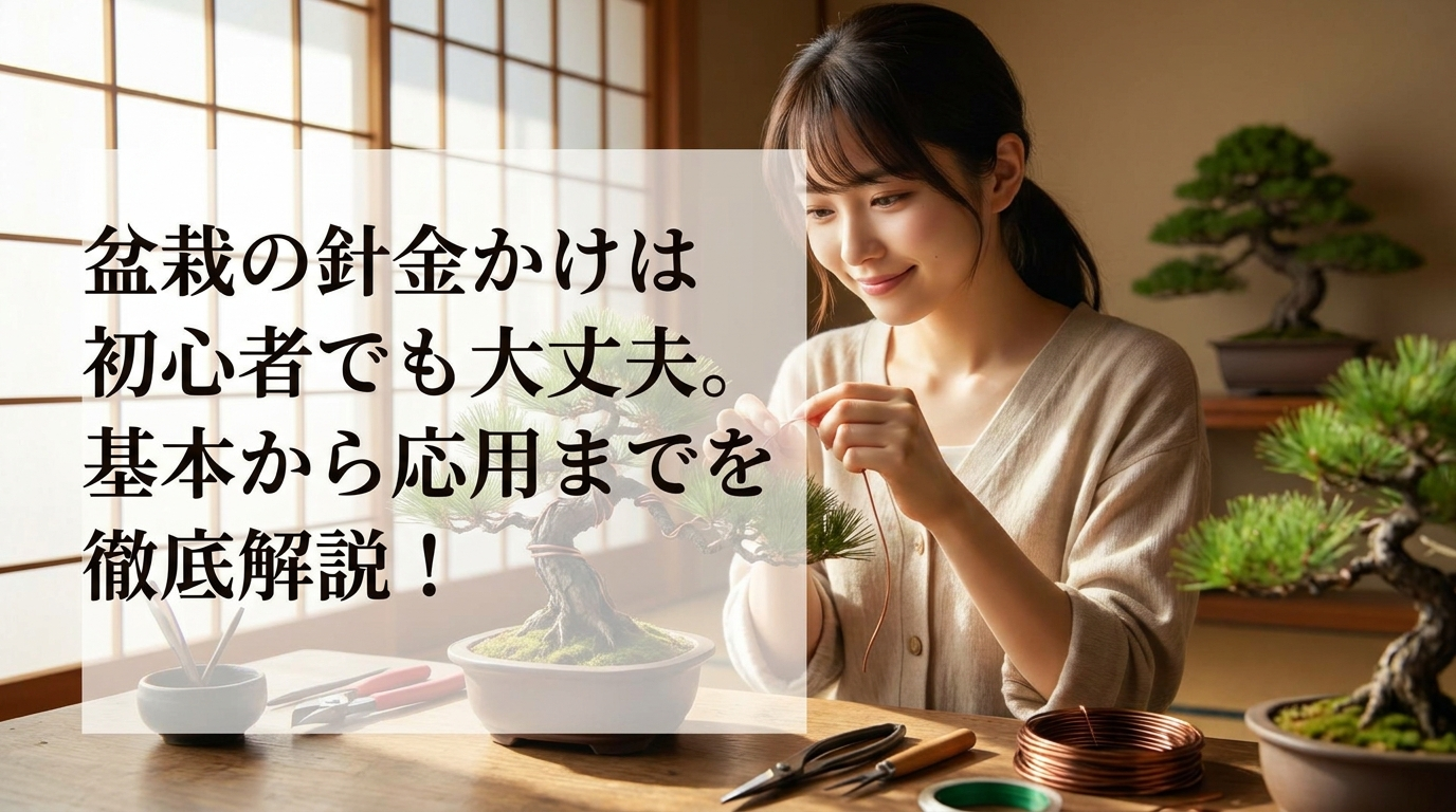 盆栽の針金かけは初心者でも大丈夫。基本から応用までを徹底解説！