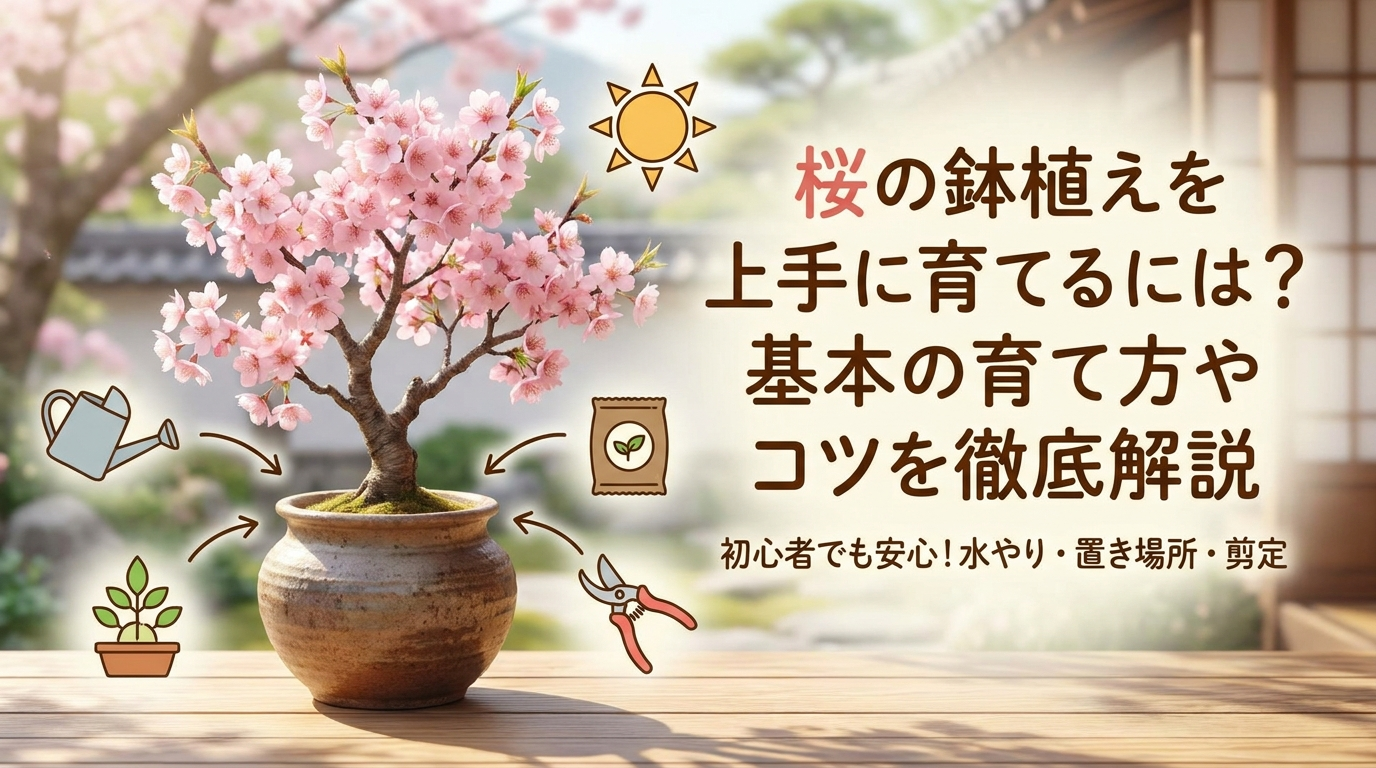 桜の鉢植えを上手に育てるには？基本の育て方やコツを徹底解説