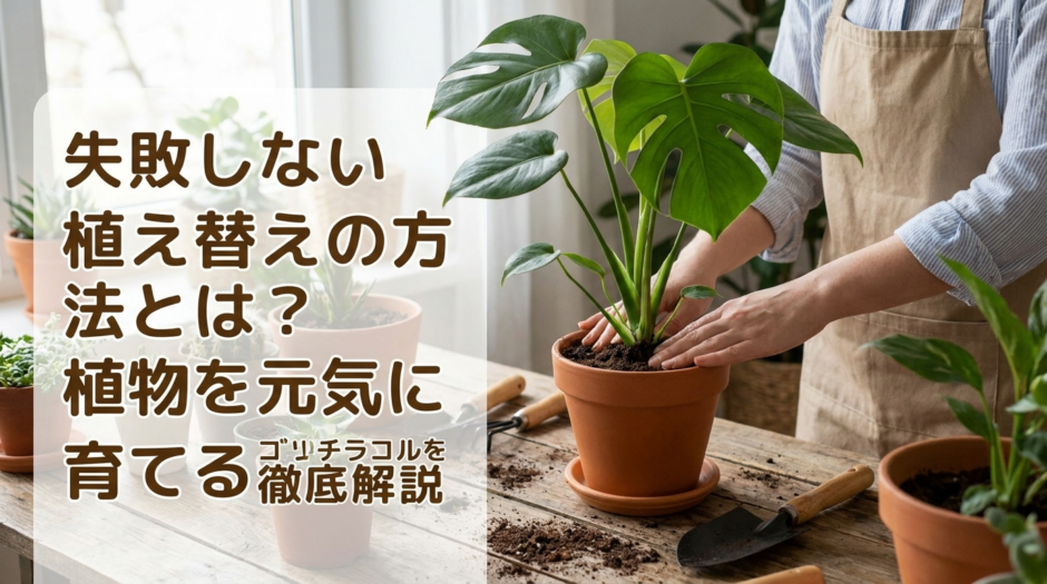 失敗しない植え替えの方法とは？植物を元気に育てるコツを徹底解説