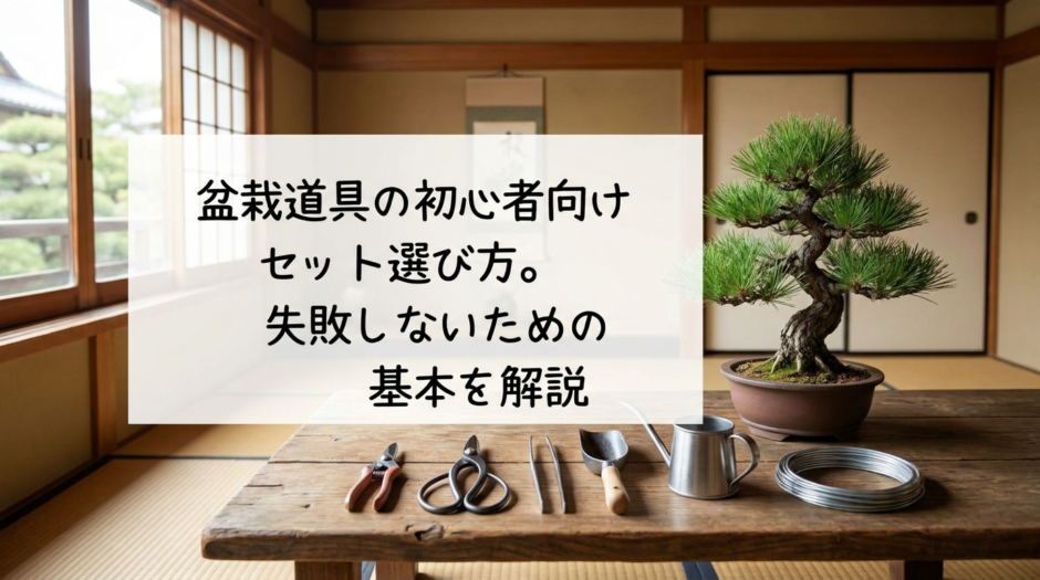 盆栽道具の初心者向けセット選び方。失敗しないための基本を解説